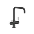 OMIN AMBIENT, COLD and SPARKLING – ACTIVATED CARBON FILTRATION – 3-WAY HIGH SPOUT TAP MATTE BLACK GUGLIELMI AP71040 79