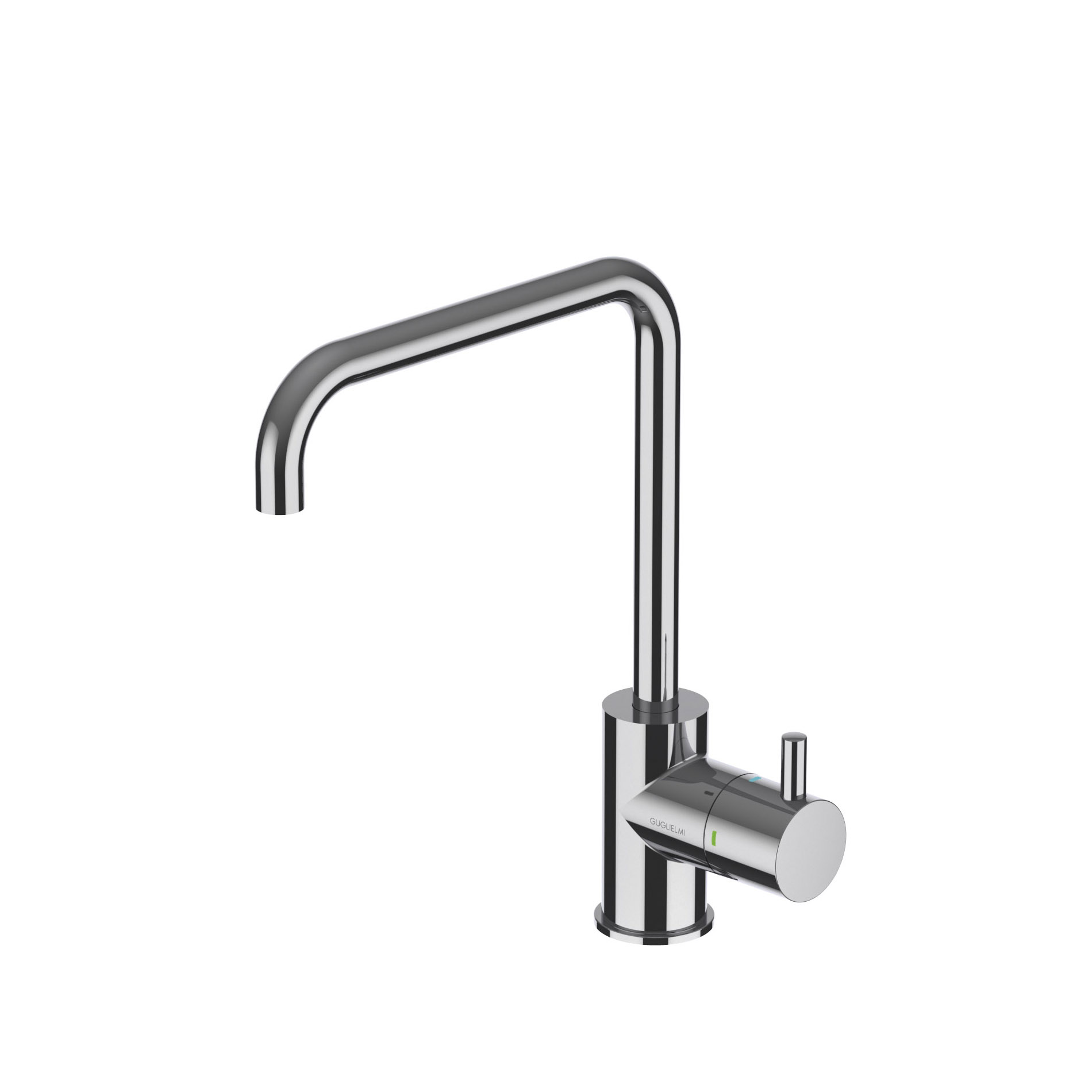 GUGLIELMI AP71090 05 OMIN RAUMTEMPERATUR, KALT und SPRUDELND – AKTIVKOHLEFILTRATION – 3-WEGE ARMATUR MIT HOHEM AUSLAUF CHROM GUGLIELMI AP71090 05