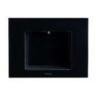 SERIE 6000 ALTEZZA 45cm AMBIENTE, FREDDA e FRIZZANTE FINITURA FULL GLASS BLACK OMDE 45 SERIE 6000 FULL GLASS TITANIO QUADRATA SENZA SFONDO