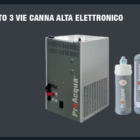 OMIN CWGH + FILTRAZIONE + 3 VIE CANNA ALTA ELETTRONICO - RAME SPAZZOLATO TRE VIE CANNA ALTA ELETTRONICO